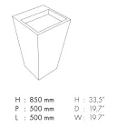 Column Badkamer Wastafel in porseleinen aardewerk Made in Italy - Baia Viadurini