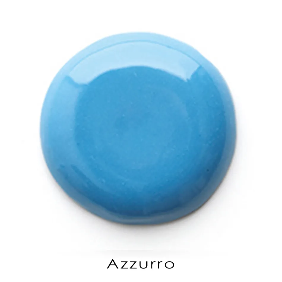 Hangende wastafel in wit en gekleurd keramiek 42 cm - Meridiano Viadurini