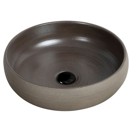 Aanrecht badkamer wastafel in vuurvaste klei gemaakt in Italië - Diego Viadurini