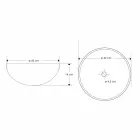 Aanrecht badkamer wastafel in zandsteen ronde vorm - Cerasolo Viadurini