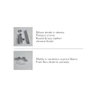 Aanrecht of wandgemonteerde badkamerwastafel in keramiek Made in Italy - Act Viadurini