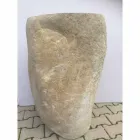 Design badkamer gootsteen in natuursteen Zee, uniek stuk Viadurini