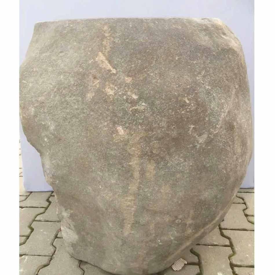 Design badkamer gootsteen in natuursteen Zee, uniek stuk Viadurini