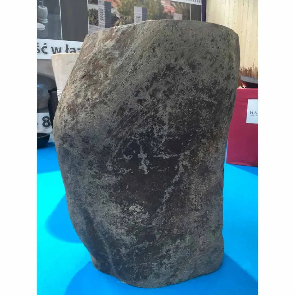 Design badkamer gootsteen in natuursteen Zee, uniek stuk Viadurini