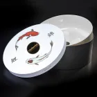 Witte design badkamer wastafel in vuurvaste klei Made in Italy - Tatiana Viadurini