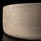 Witte design badkamer wastafel in vuurvaste klei Made in Italy - Tatiana Viadurini