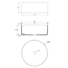 Witte design badkamer wastafel in vuurvaste klei Made in Italy - Tatiana Viadurini