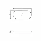 Moderne design vrijstaande badkamer wastafel gemaakt in Italië Dalmine Maxi Viadurini