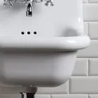 Vrijstaande wastafel in wit en gekleurd keramiek 42 cm - Meridiano Viadurini