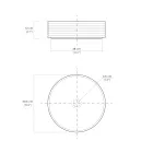 Badkamergootsteen van handgedraaid porselein Made in Italy - Darts Viadurini