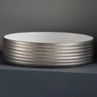 Badkamergootsteen van handgedraaid porselein Made in Italy - Darts Viadurini