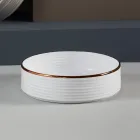 Badkamergootsteen van handgedraaid porselein Made in Italy - Darts Viadurini