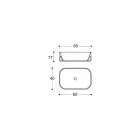 Modern Design Aanrechtblad Rechthoekige Witte Badkamer Wastafel - Tulyp2 Viadurini