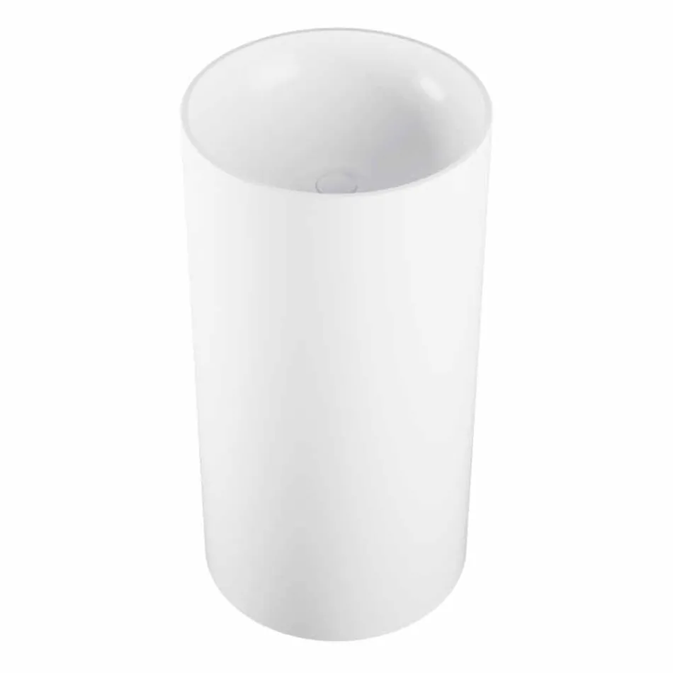 Vrijstaande cilindrische wasbak gemaakt in Italië door Rumo Viadurini