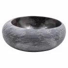 Ronde aanrechtwastafel in handgemaakt marmer, Bubbio Viadurini