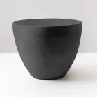 Conische aanrechtspoelbak van handgedraaid vuurklei - Orbite Viadurini