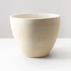 Conische aanrechtspoelbak van handgedraaid vuurklei - Orbite Viadurini