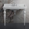 Klassieke keramische console wastafel L 104 cm Made in Italy - Wollie