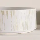 Aanrechtwastafel voor de badkamer van porselein, gemaakt in Italië - Envelop Viadurini