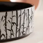 Aanrechtwastafel voor de badkamer van porselein, gemaakt in Italië - Envelop Viadurini