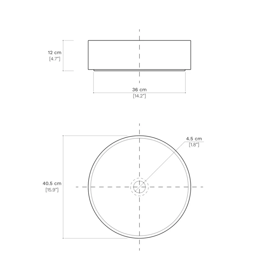 Aanrechtwastafel voor de badkamer van porselein, gemaakt in Italië - Envelop Viadurini