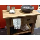 Artisan aanrecht wastafel in modern rivier natuursteen - Aurea Viadurini