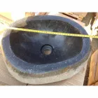 Artisan aanrecht wastafel in modern rivier natuursteen - Aurea Viadurini