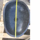 Artisan aanrecht wastafel in modern rivier natuursteen - Aurea Viadurini