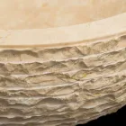 Witte aanrechtwastafel gemaakt van natuurlijke Finn steen, uniek stuk Viadurini