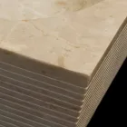 Witte aanrechtwastafel in natuursteen, uniek stuk, Zor Viadurini