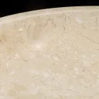 Witte aanrechtwastafel in Ziva natuursteen, uniek stuk Viadurini