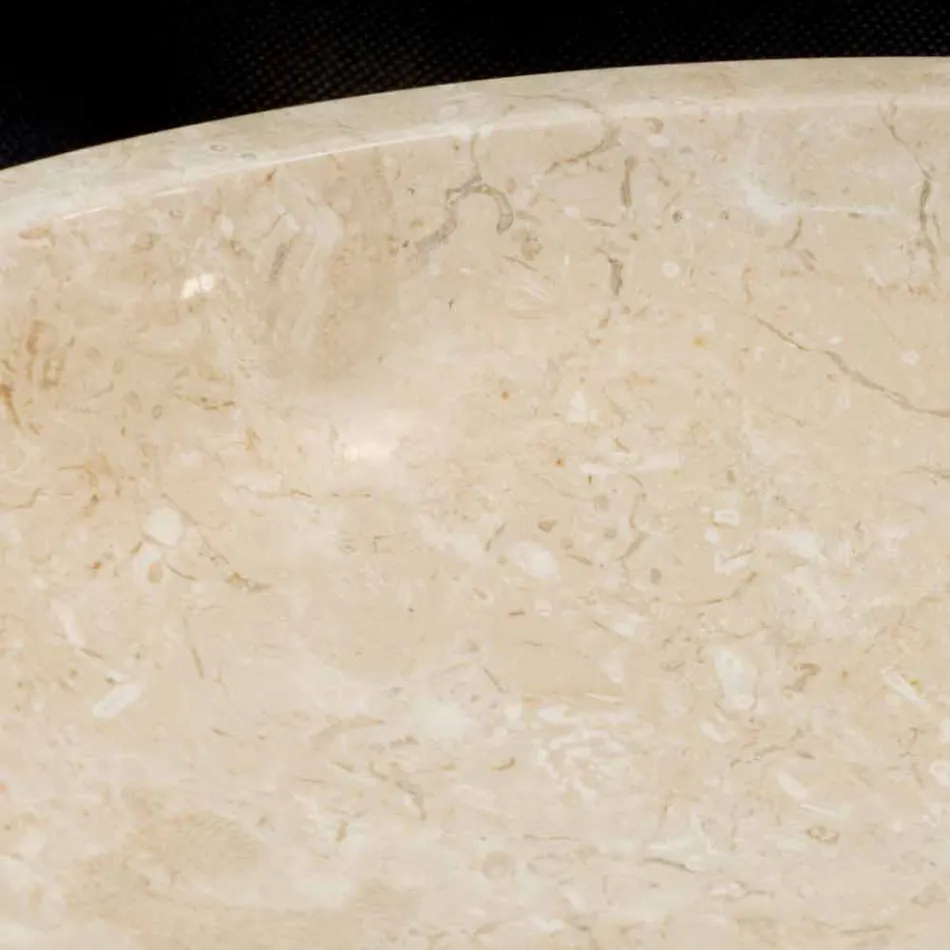 Witte aanrechtwastafel in Ziva natuursteen, uniek stuk Viadurini