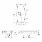 Witte keramische wastafel met modern design gemaakt in Italië Laura Viadurini