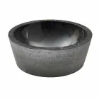 Wastafel Ondersteunende cilindrische Stone Natural Beige Ampat Viadurini