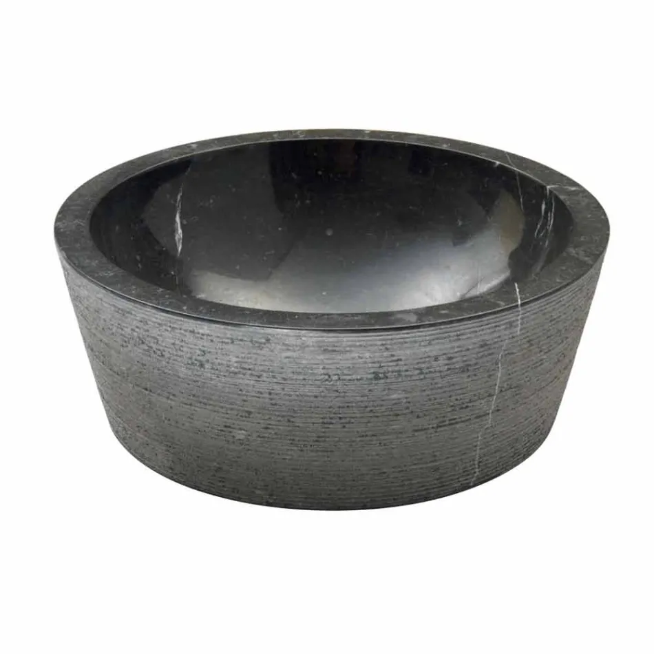 Wastafel Ondersteunende cilindrische Stone Natural Beige Ampat Viadurini