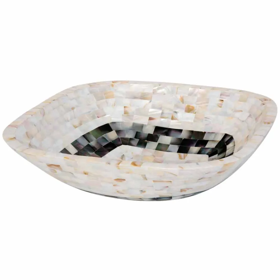 Aanrecht wastafel met inzetstukken Bea shells, eendelig Viadurini