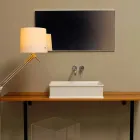 Aanrecht wastafel met een neoklassieke keramische ontwerp gemaakt in Italië Debora Viadurini