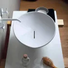 Trendy design keramische wastafel gemaakt in Italië Viadurini