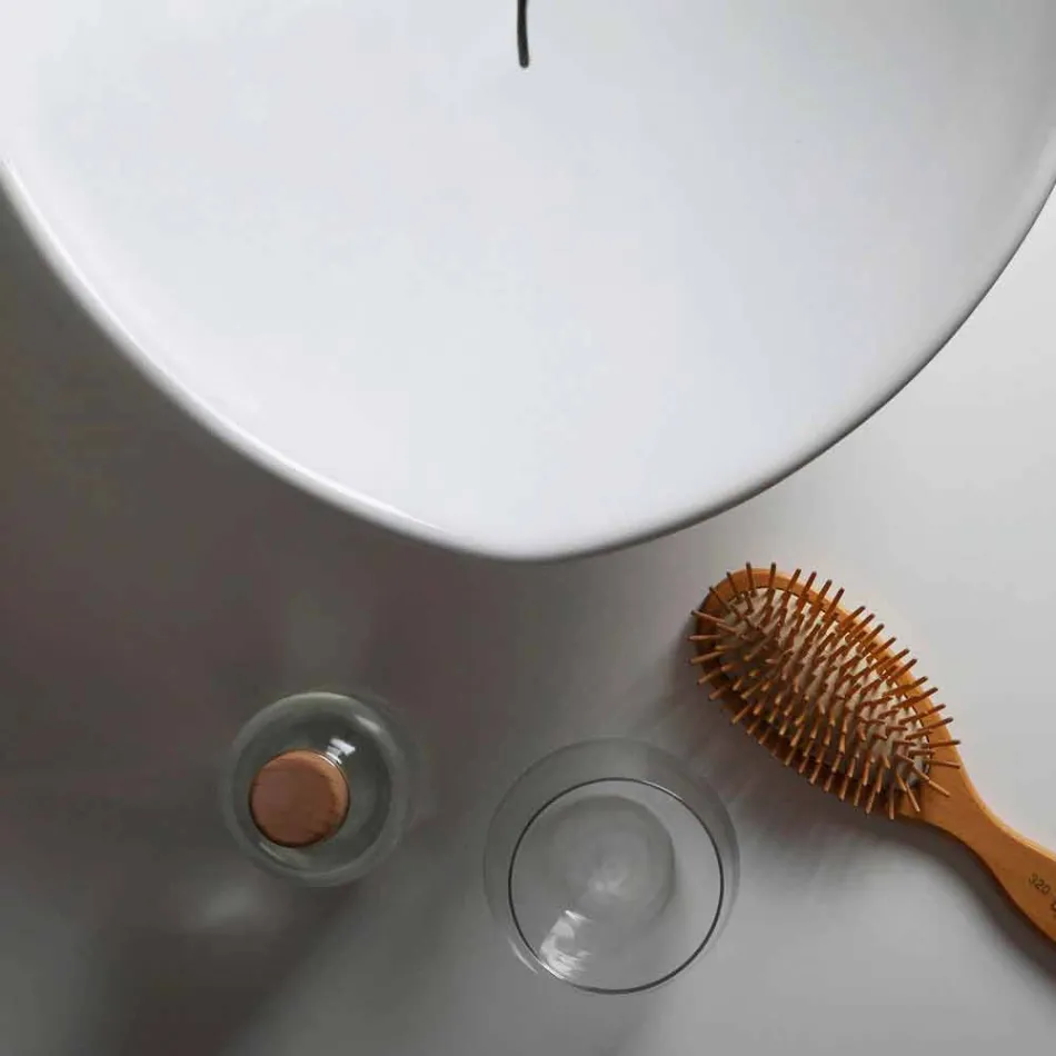 Trendy design keramische wastafel gemaakt in Italië Viadurini