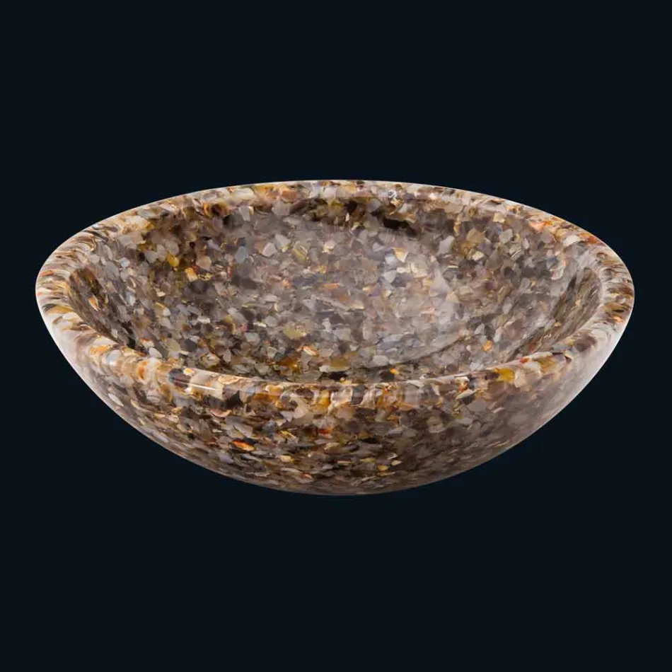 Aanrecht ontwerp steun in kunsthars en agaat Ofelia Viadurini