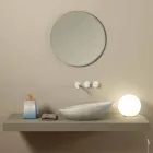 Witte keramische designwastafel in python made in Italy Glossy Viadurini