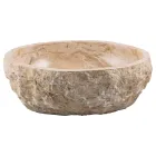 Handgemaakte design wastafel in erosi marmer, Busseto Viadurini