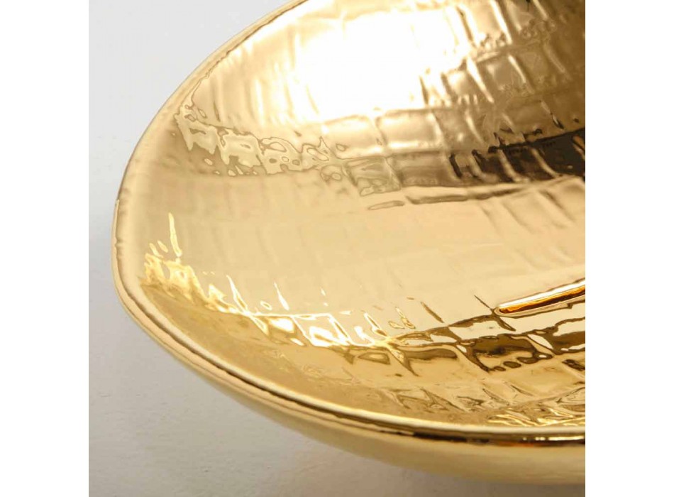 Aanrecht ontwerp keramische wastafel goud gemaakt in Italië Dieren