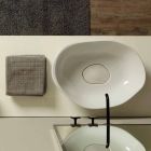 Design keramische aanrecht wastafel gemaakt in Italië Steel Viadurini
