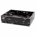 Wastafel ontwerp ondersteunend marmer Ozzy, eendelig Viadurini