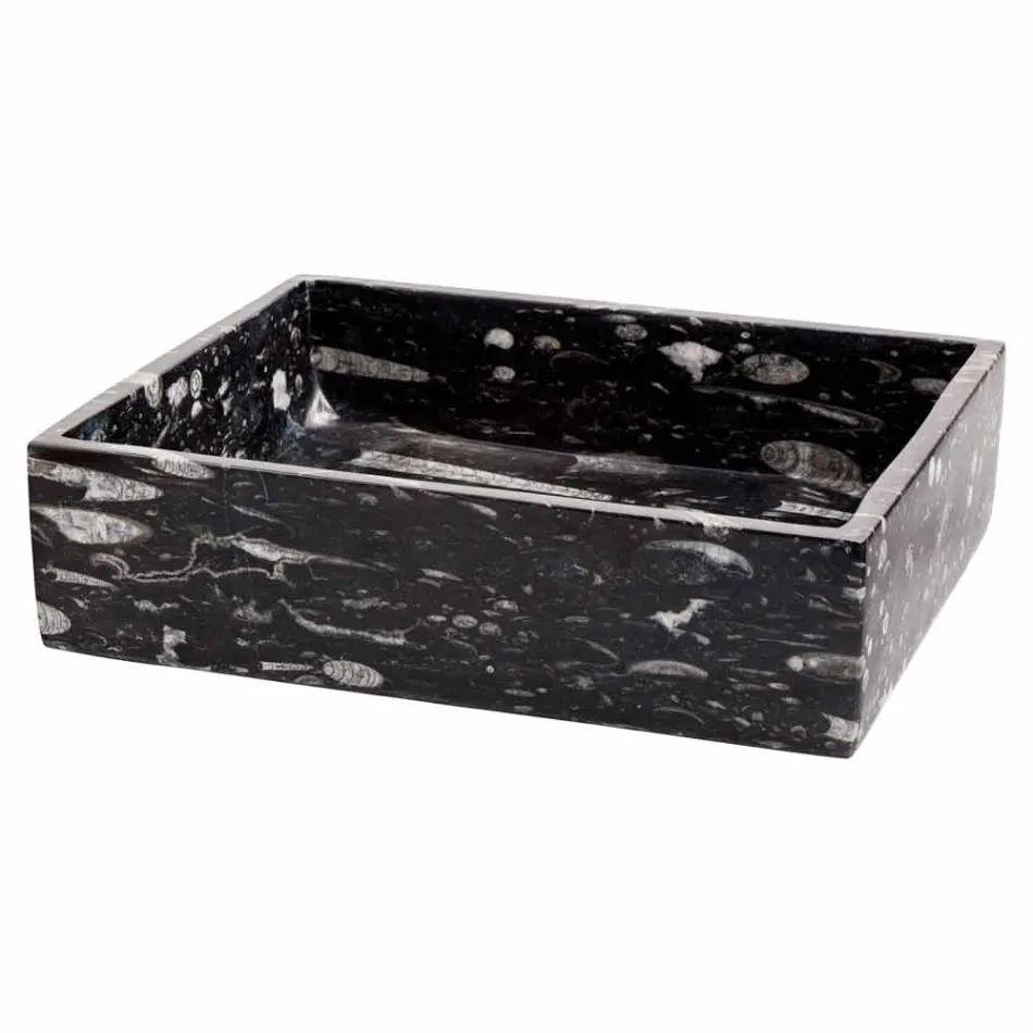 Wastafel ontwerp ondersteunend marmer Ozzy, eendelig Viadurini