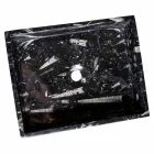 Wastafel ontwerp ondersteunend marmer Ozzy, eendelig Viadurini