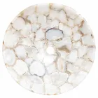 Wastafel ontwerp ondersteunen kristallijne steen Poncho Viadurini