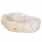 Wastafel kwartskristal ontwerp ondersteuning Iva, handgemaakte Viadurini