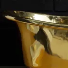 Wastafelvorm steun volledig koperen Calla Viadurini